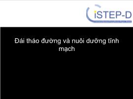 Đái tháo đường và nuôi dưỡng tĩnh mạch