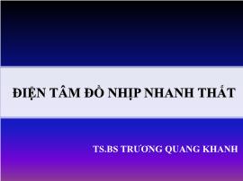 Điện tâm đồ nhịp nhanh thất