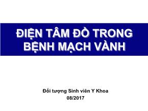 Điện tâm đồ trong bệnh mạch vành