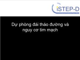 Dự phòng đái tháo đường và nguy cơ tim mạch