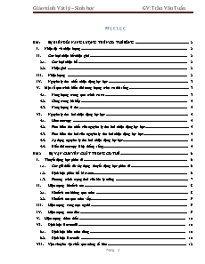 Giáo trình Vật lý - Sinh học - Trần Văn Tuấn