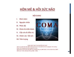 Hôn mê và hồi sức não