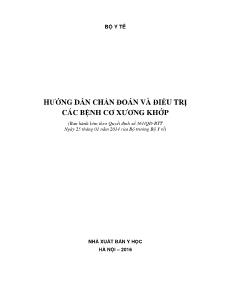 Hướng dẫn chẩn đoán và điều trị các bệnh cơ xương khớp