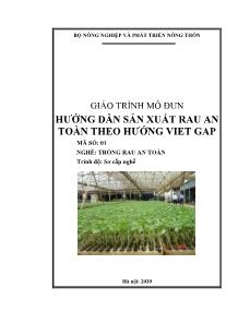 Hướng dẫn sản xuất rau an toàn theo hướng Viet Gap
