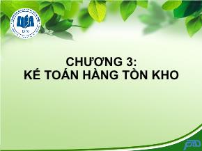 Kế toán hàng tồn kho