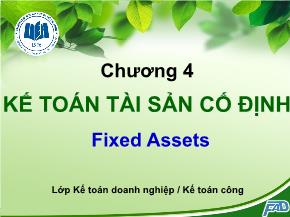 Kế toán tài sản cố định