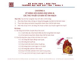 Kỹ năng hỏi - Khám lâm sàng & các thủ thuật cơ bản về tim mạch