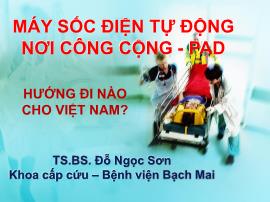 Máy sốc điện tự động nơi công cộng - PAD - Đỗ Ngọc Sơn