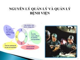 Nguyên lý quản lý và quản lý bệnh viện