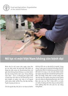 Nỗ lực vì một Việt Nam không còn bệnh dại