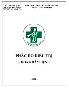 Phác đồ điều trị khoa khám bệnh