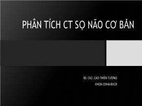 Phân tích CT sọ não cơ bản