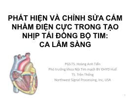 Phát hiện và chỉnh sửa cắm nhầm điện cực trong tạo nhịp tái đồng bộ tim: ca lâm sàng