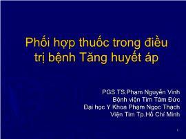 Phối hợp thuốc trong điều trị bệnh Tăng huyết áp