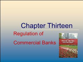 Regulation of Commercial Banks