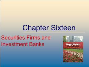 Securities Firms and Investment Banks