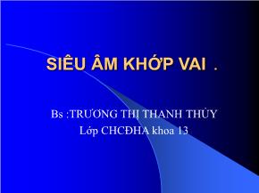 Siêu âm khớp vai