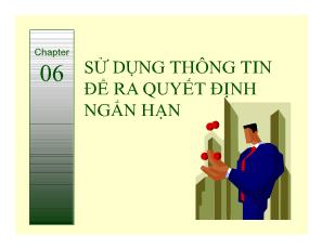 Sử dụng thông tin để ra quyết định ngắn hạn