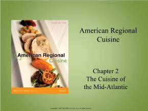 The Cuisine of the Mid-Atlantic