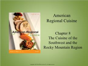 The Cuisine of the Southwest and the Rocky Mountain Region