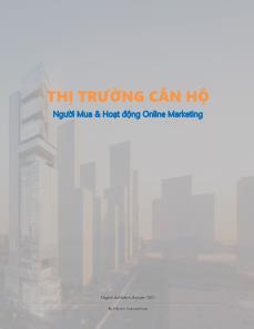 Thị trường căn hộ: Người mua & hoạt động Online Marketing