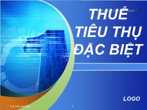 Thuế tiêu thụ đặc biệt