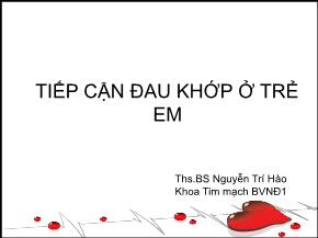 Tiếp cận đau khớp ở trẻ em