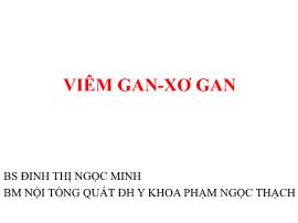 Viêm gan - Xơ gan