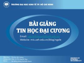 Bài giảng Tin học đại cương - Phần 2: Hệ điều hành - Lê Thị Quỳnh Nga