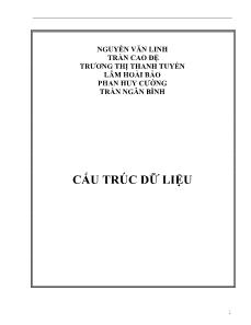 Giáo trình Cấu trúc dữ liệu (Phần 1)