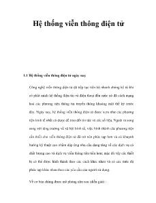 Bài giảng Hệ thống viễn thông điện tử