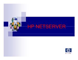Bài giảng HP Netserver