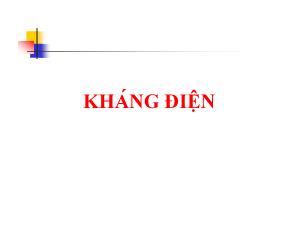 Bài giảng Khí cụ điện - Chương 16: Kháng điện