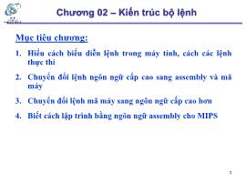 Bài giảng Kiến trúc máy tính - Chương 02: Kiến trúc bộ lệnh