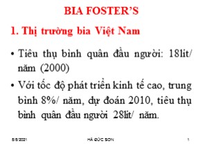 Bài giảng Nghiên cứu thị trường quốc tế - Hà Đức Sơn