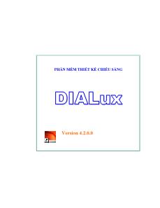 Bài giảng Phần mềm thiết kế chiếu sáng DIALux