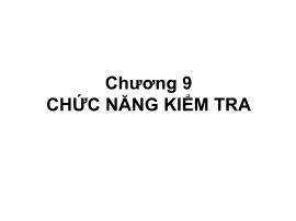 Bài giảng Quản trị học - Chương 8: Chức năng kiểm tra - Đoàn Gia Dũng