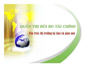 Bài giảng Quản trị rủi ro tài chính - Bài 4: Cấu trúc thị trường kỳ hạn và giao sau