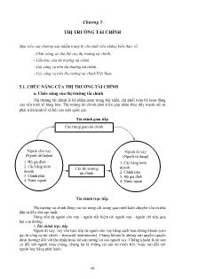 Bài giảng Tài chính tiền tệ - Chương 5: Thị trường tài chính