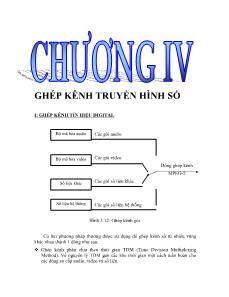 Bài giảng Truyền hình số - Chương IV: Ghép kênh truyền hình số