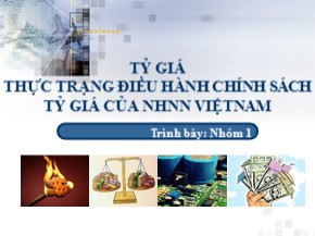 Đề tài Thực trạng điều hành chính sách tỷ giá của Ngân hàng Nhà nước Việt Nam