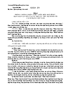 Giáo án Cao đẳng nghề lý thuyết