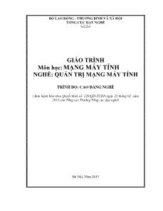 Giáo trình Mạng máy tính - Nguyễn Thị Bích Thảo (Phần 1)