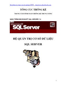 Giáo trình môn Hệ quản trị cơ sở dữ liệu SQL Server