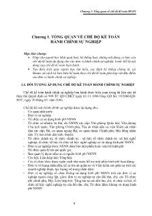 Giáo trình môn học Kế toán hành chính sự nghiệp