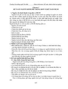 Giáo trình môn Kế toán hành chính sự nghiệp (Phần 2)