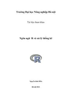 Giáo trình Ngôn ngữ R và xử lý thống kê (Phần 1)