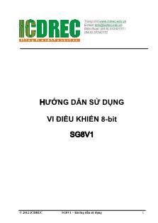 Hướng dẫn sử dụng vi điều khiển 8-Bit SG8V1 (Phần 1)