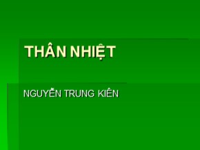 Thân nhiệt - Nguyễn Trung Kiên