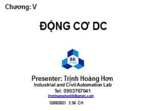 Bài giảng Máy điện - Chương 5: Máy điện DC - Trịnh Hoàng Hơn (Phần 3)
